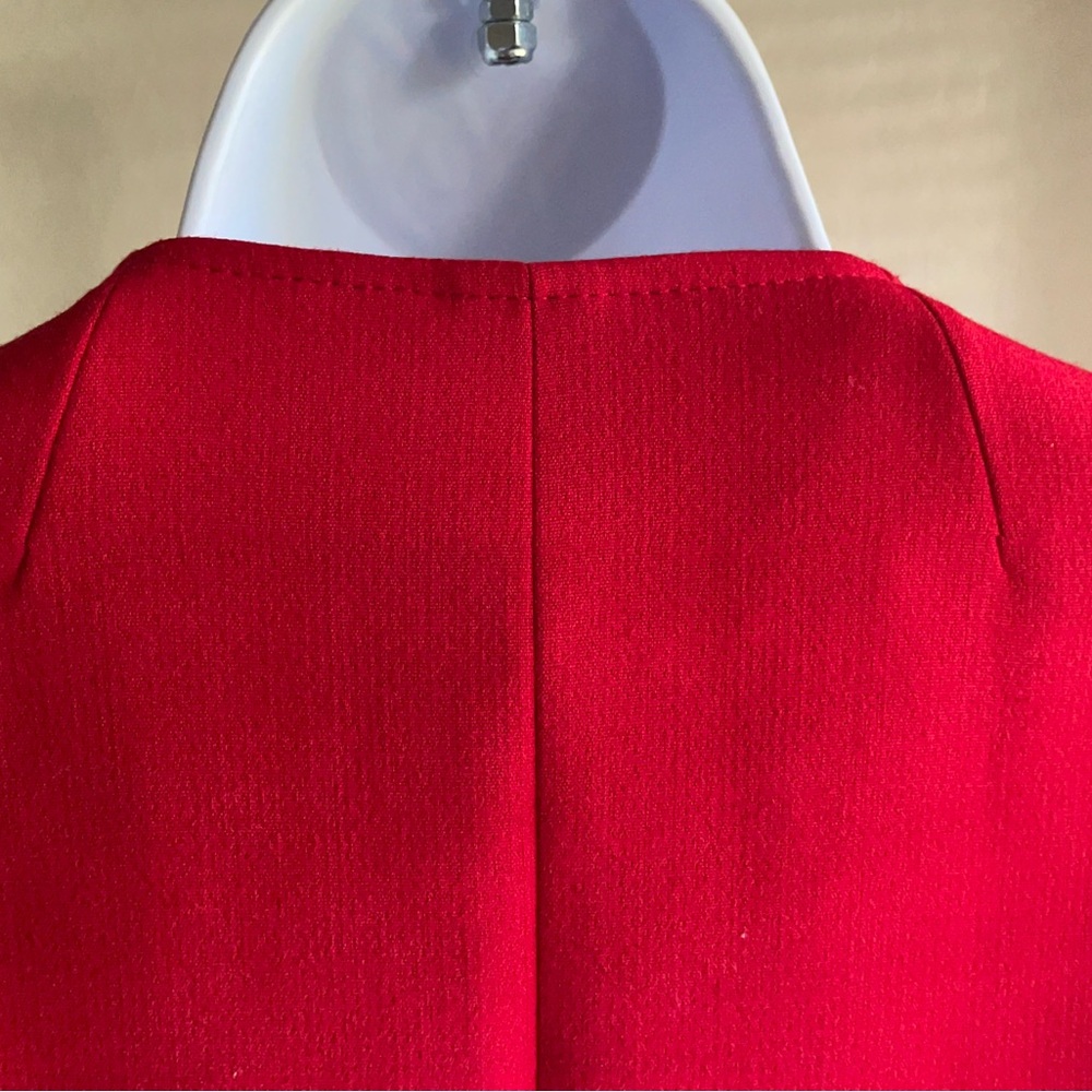 Tahari Topper Coat Women’s Red 16W - Picture 8 of 16
